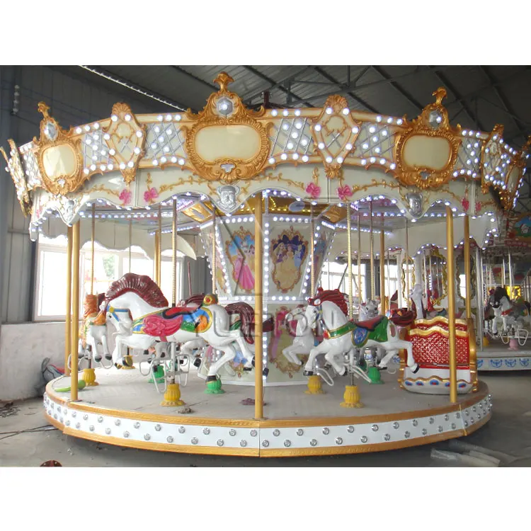 Amusement Ride 16 Seats Carrousel Horse Merry Go Round Carousel