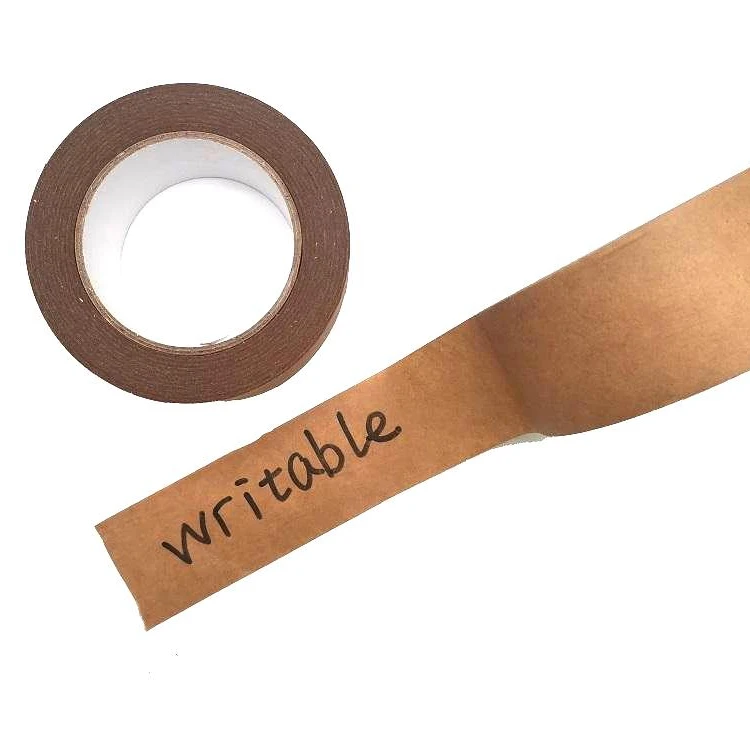 Laminated Waterproof High Water Free Self Adhesive Sealing Packing Kraft Paper Tape self adhesive medical tape