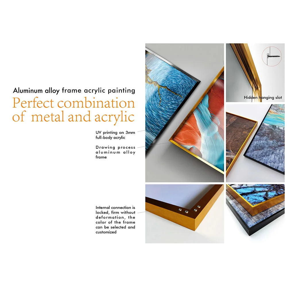 Factory Direct Home Accessory Painting Decoration Painting Framed Wall Acrylic Painting Nordic Canvas Wall Art for Home Decor