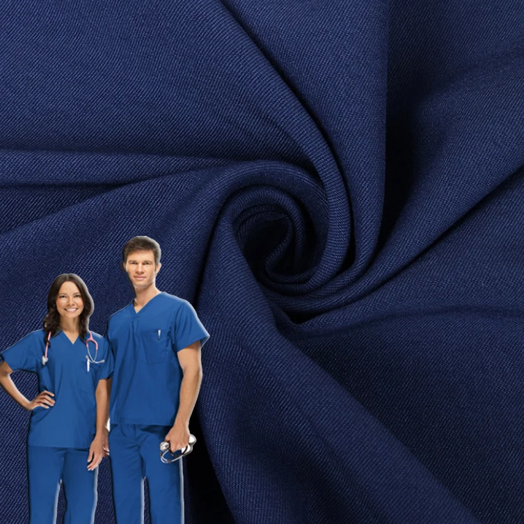 Нейлоновая ткань из вискозы и спандекса, 99% Антибактериальная медицинская униформа, униформа медсестры, медицинские скрабы, костюмная ткань для скрабов для кормления