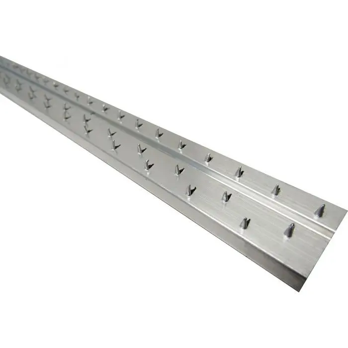 
Aluminum Carpet Tack Strip Carpet Gripper Single Carpet to Vinyl Edge Strip Metal Aluminum Carpet Door Bar Threshold Trim 