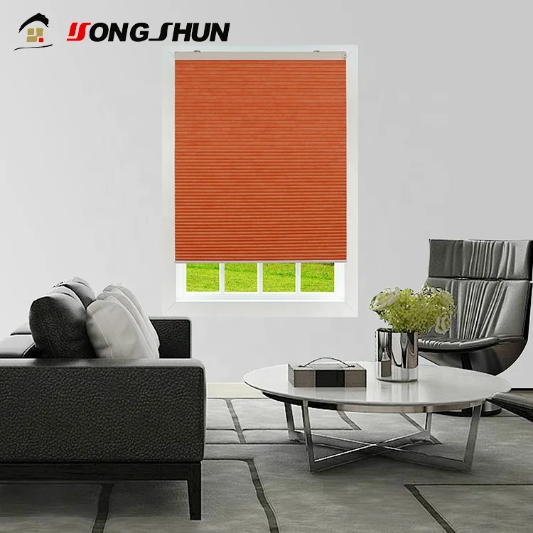 French Window Cellular Honeycomb Blackout Raw Material Combi Blinds Fabric