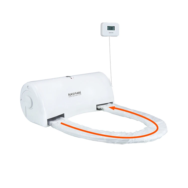 NAVISANI NS221C sensor control  sanitary plastic wc toilet seat automatic hydraulic pair automatic toilet seat cover battery
