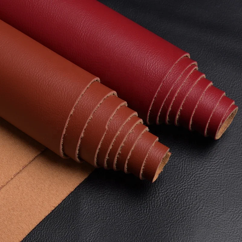 buy China leather wholesale semi PU synthetic leather cow leather texture
