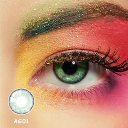 Mesiru Wholesale Customize Yearly Athena Sugar Gray Cosmetic Eye Lenses Color Contact Lenses
