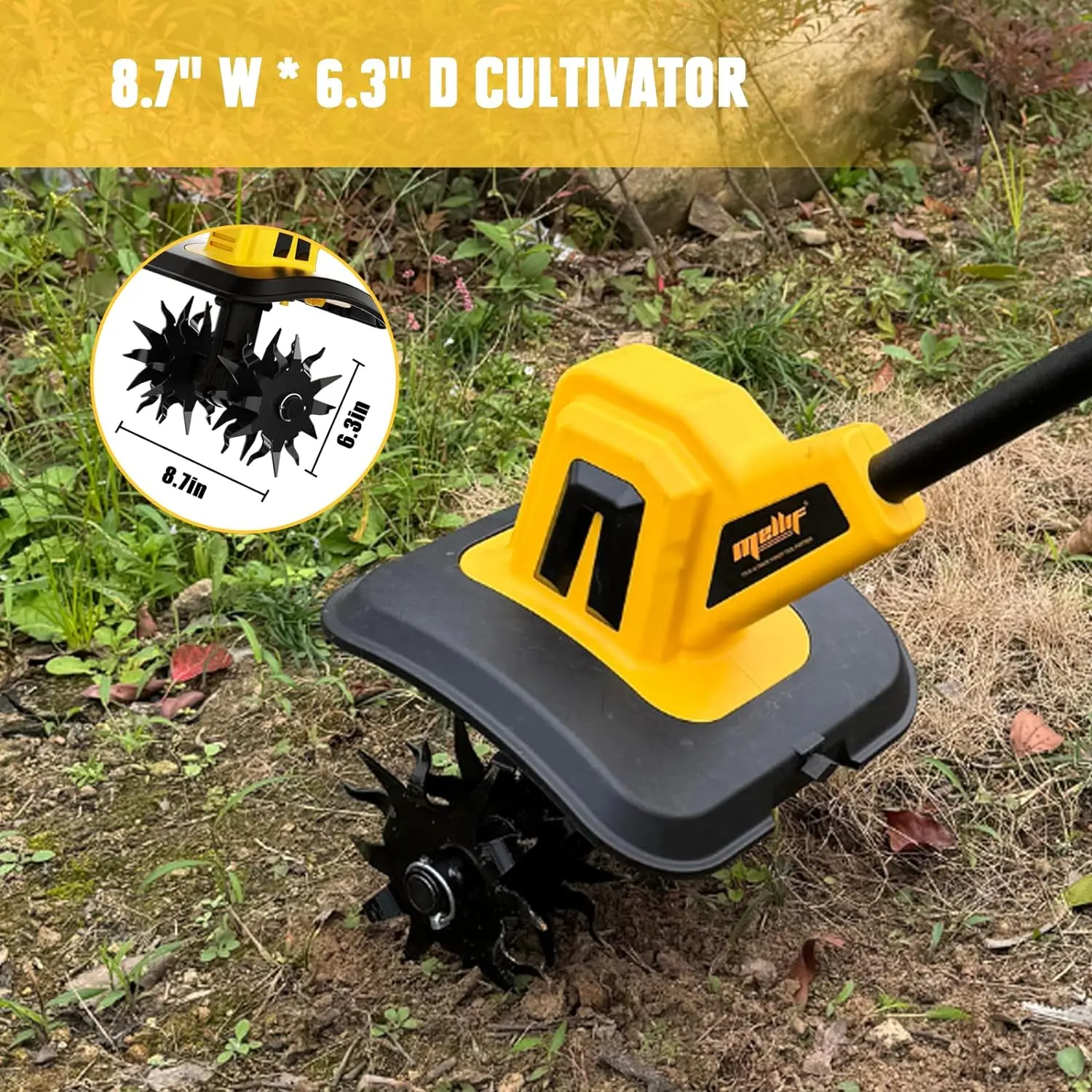Mini Portable Rechargeable 20v Li-Ion Battery Operated Cordless Cultivator Tiller Cordless Garden Tiller