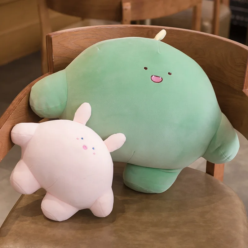 Creative Gifts Kawaii Stuffed Cotton Sleeping Plush Toy Cartoon Cute Animal Plush Doll