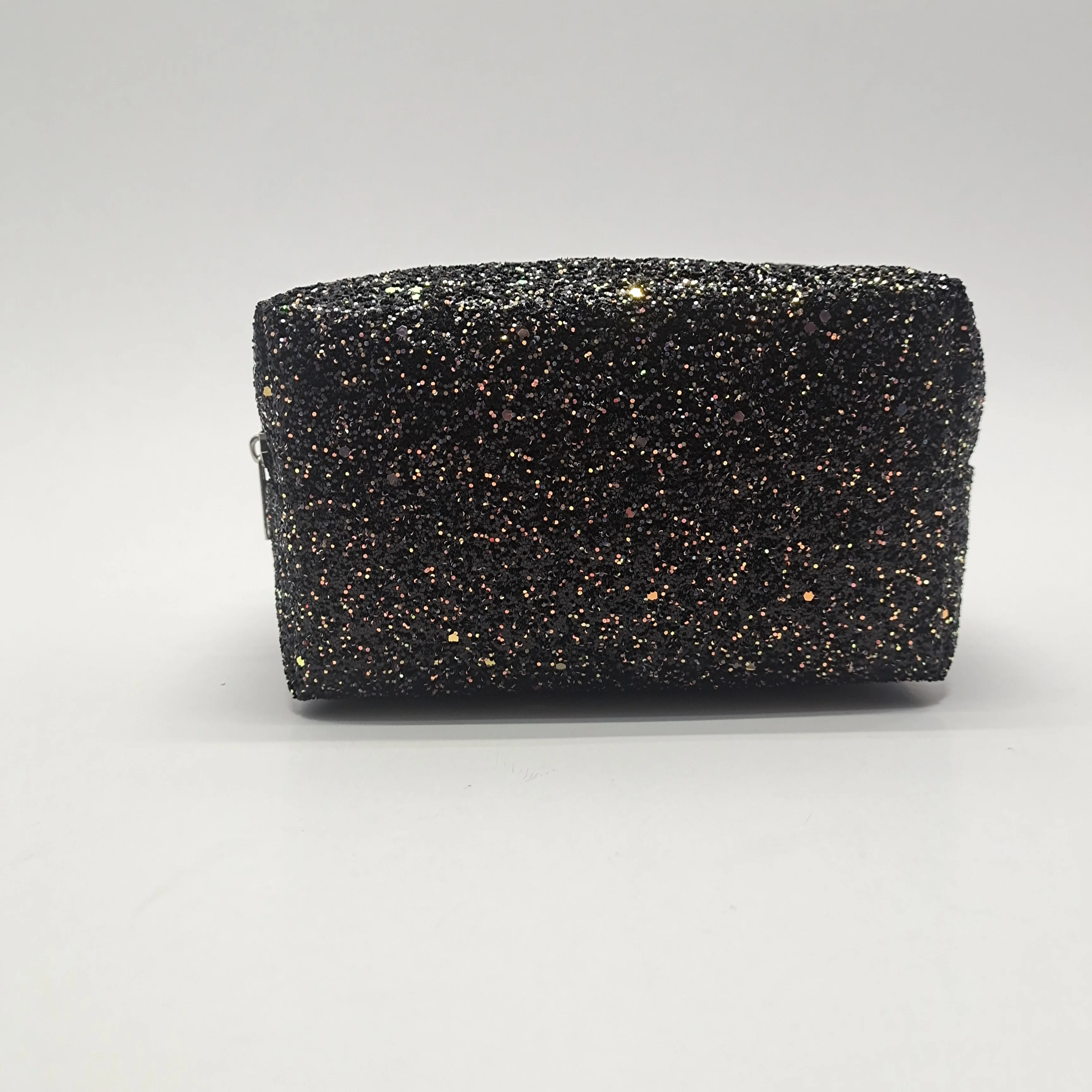 fashion beautiful glitter PU leather travel cosmetic bag