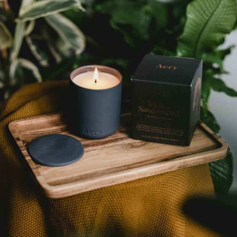 Luxury personalized cement scented candles for decoration