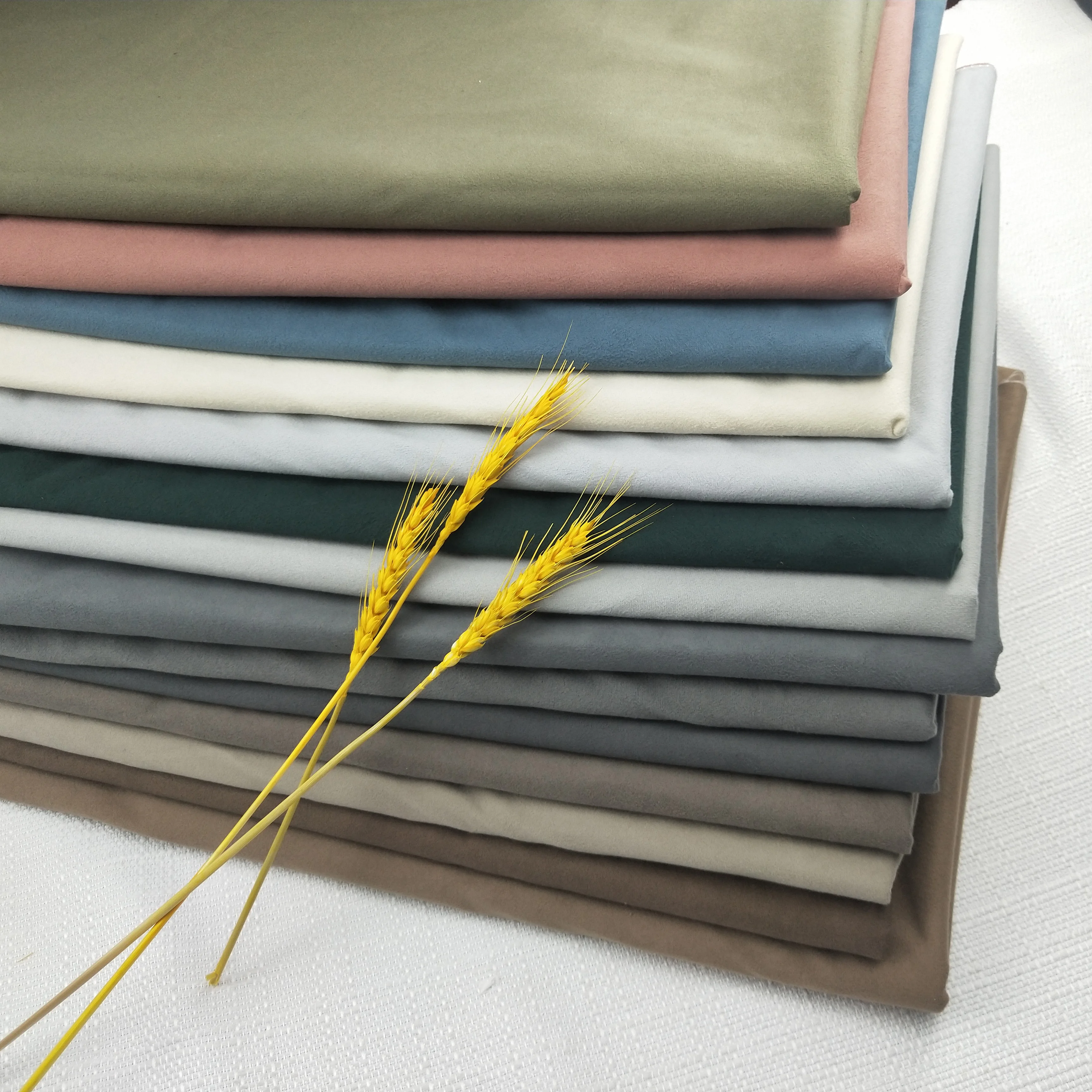 Zhejiang Factory Army Green sofa furniture plush fabric upholstery chairs covers living room sofas home textile