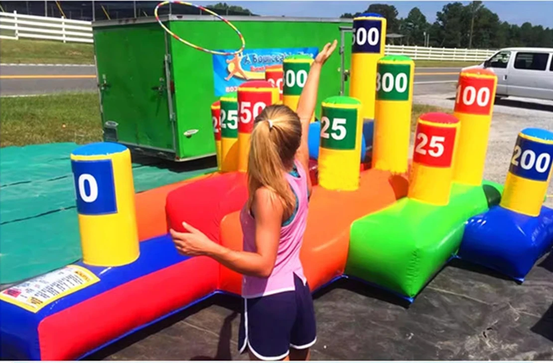 Giant Challenge Throwing Game kids Inflatable Ring Toss For Adult Sports Game