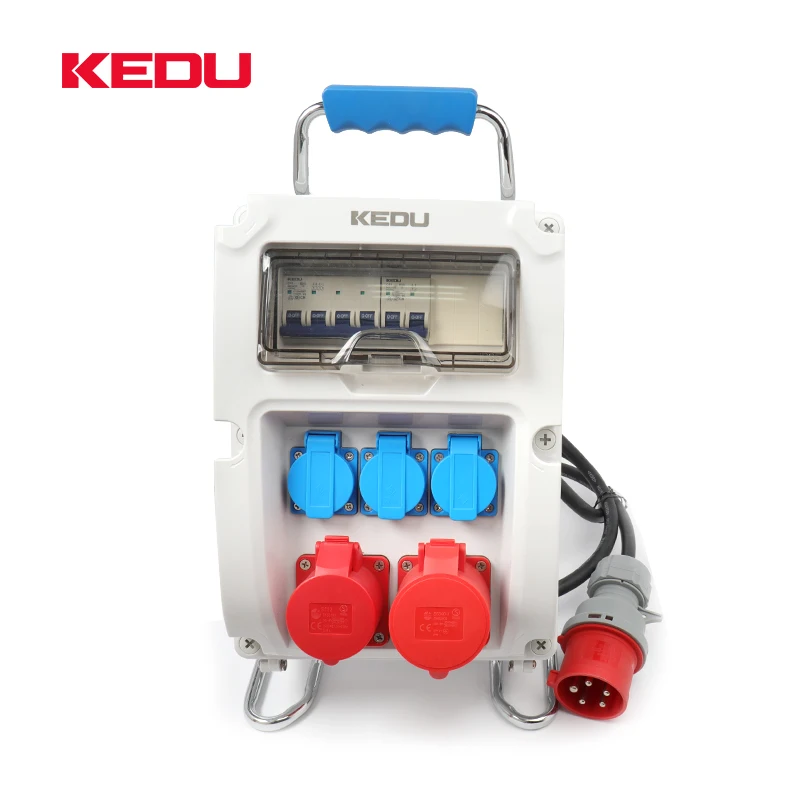 KEDU BX2-3 Waterproof Industrial Portable Power Distribution Box IP65