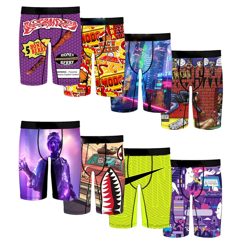 new quality Brand ETH2022 Custom Logo Polyester Lingerie Man Middle Shorts Wholesale Underwear Briefs IKA Men underwear