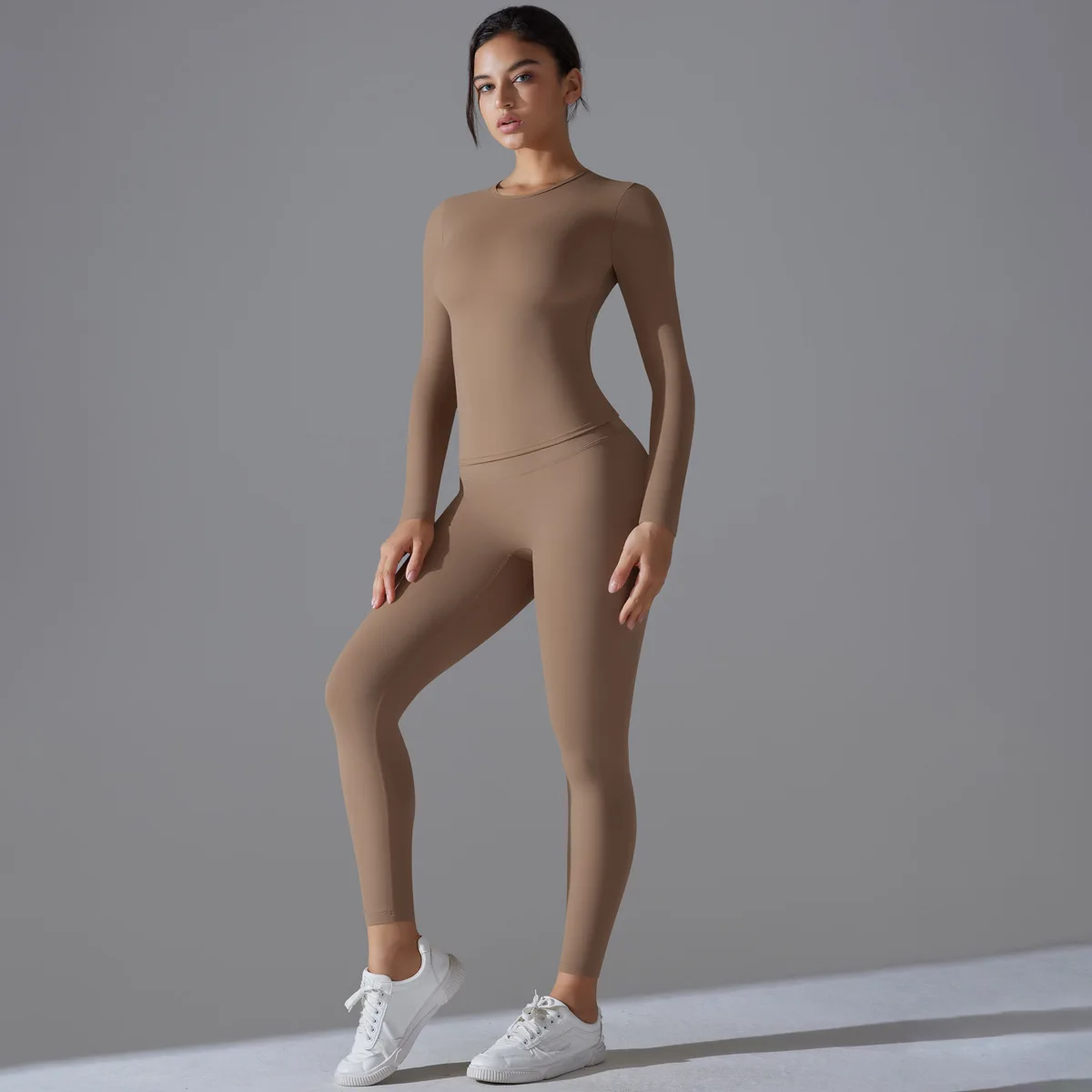 Custom Logo Women Yoga Suits Nylon Spandex Leggings Pocket Pants Suits Gym Fitness Sportswear Yoga Sets