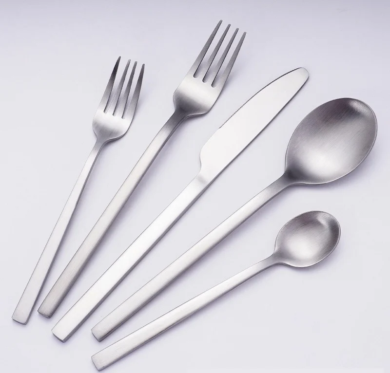 Wholesale Gold Silverware Set Serving Spoon Knife Fork and Stainless Steel Utensils