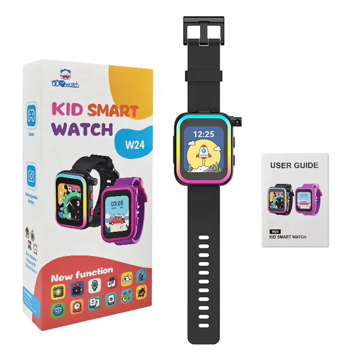 OEM low price customize kids smart watch CT-W24 with 29 games 90 flip camera for children birthday gift