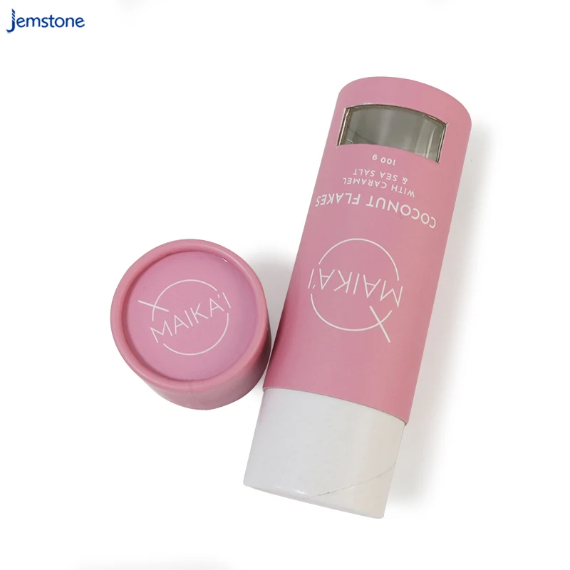 Resealable Bath Salt Packaging Cardboard Cylinder Natural Ocean Sea Salt Cardboard Tube Packaging