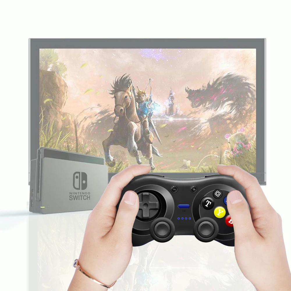 Wireless Gamepad for Nintendo Switch Dual Shock Retro Switch Game Controller Bluetooth Wireless PC Video Game Joystick