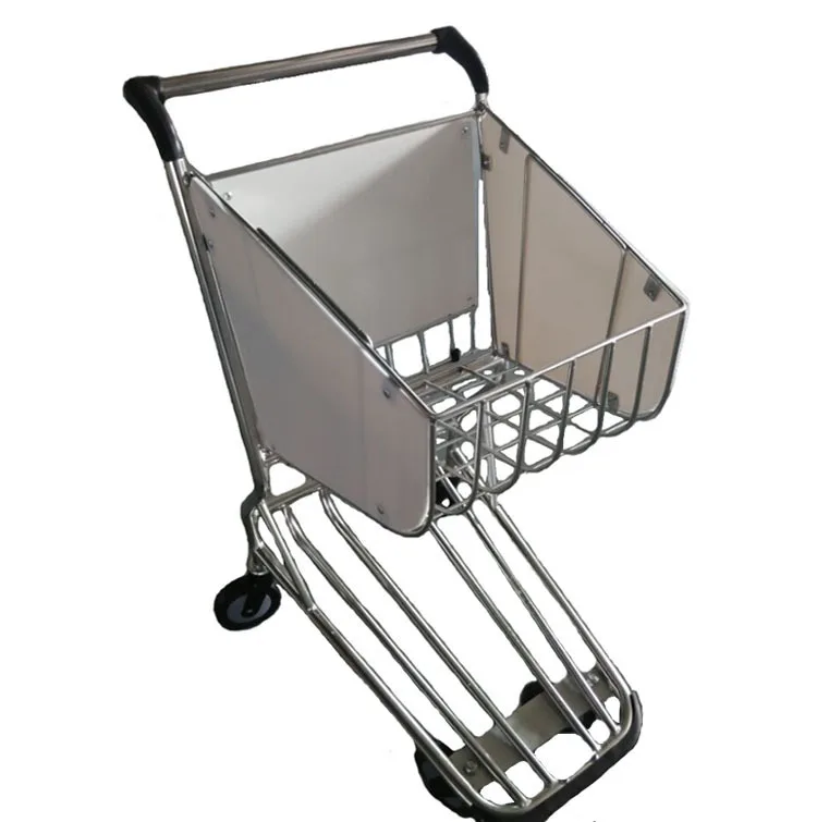 Supplier Customized Duty Free Shop Shopping Trolley Airport Advertising Promotional Car High Speed Rail Station Metal Trolley