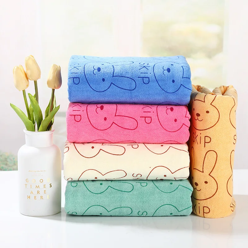 Manufacturer wholesale customizable large size absorbent microfiber pet bath towel printed dog and cat bath towel