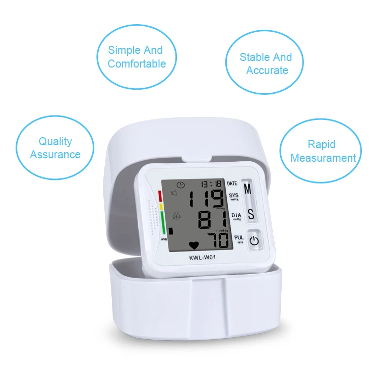 Household Automatic Blood Pressure Meter Ce Certified Wrist Blood Pressure Monitor Digital