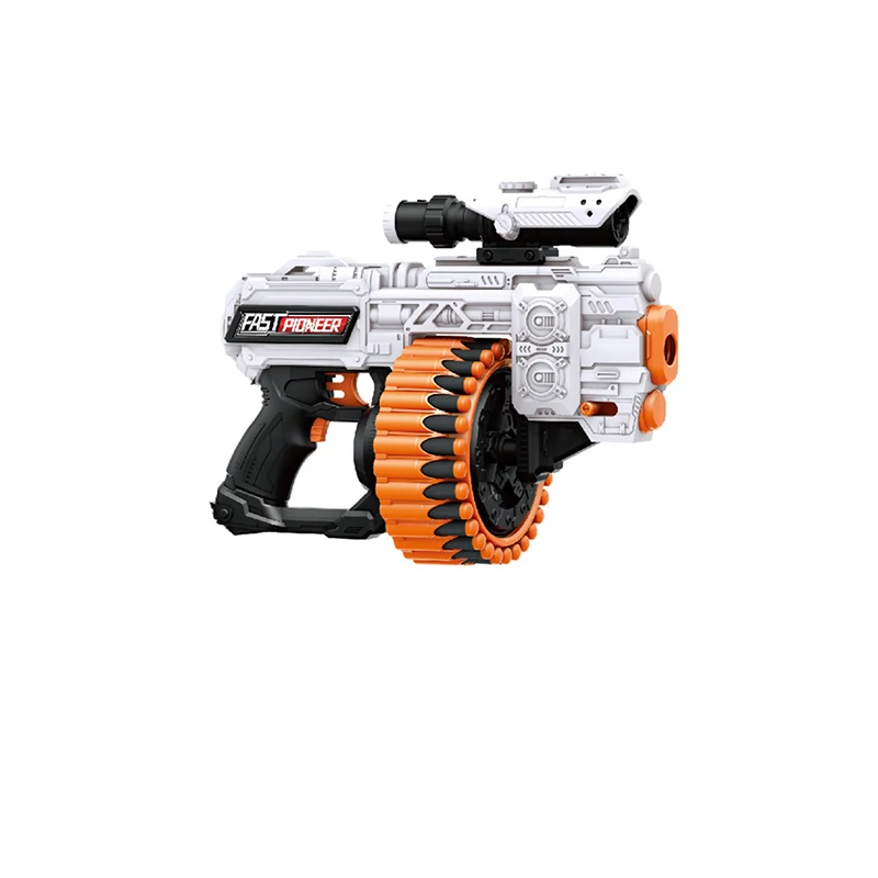 Gun toy for children soft bullet toy gun with voice premium quality non-toxic materials 48 pcs bullet