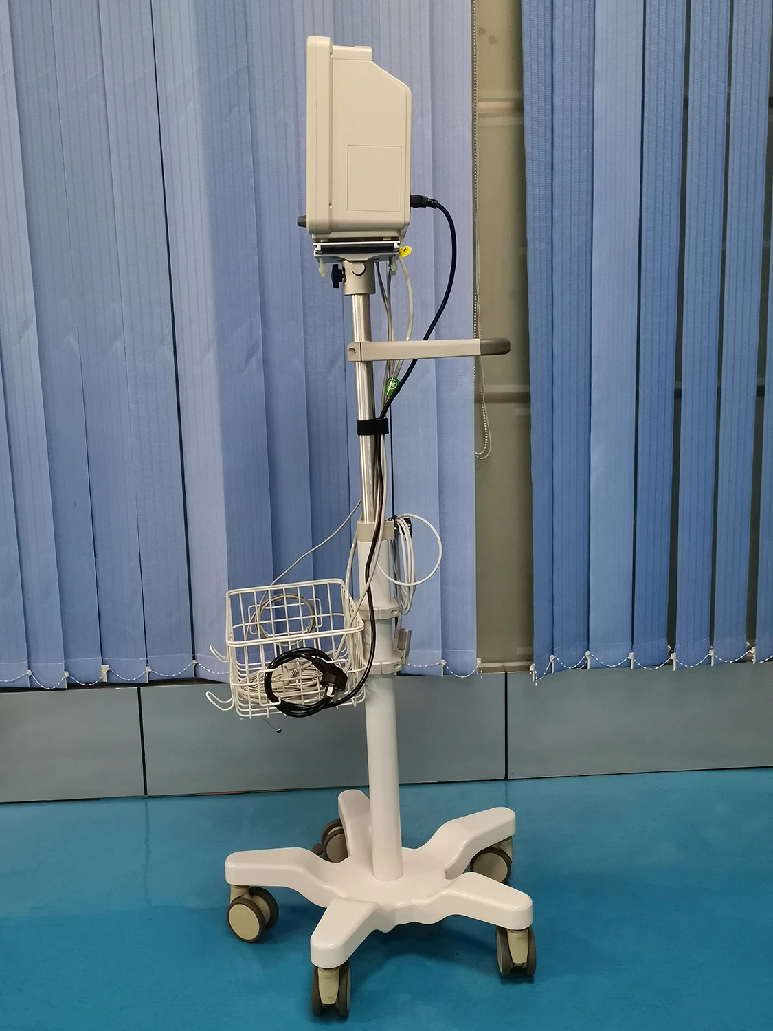 High Quality medical rolling monitor stand NBR-MT-01A Height adjustable Patient monitor trolley cart for hospital