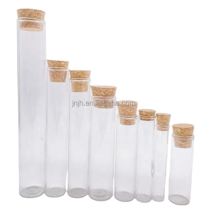 Оптовая продажа, пустые лабораторные испытательные трубки из боросиликатного стекла с пробкой по индивидуальному заказу