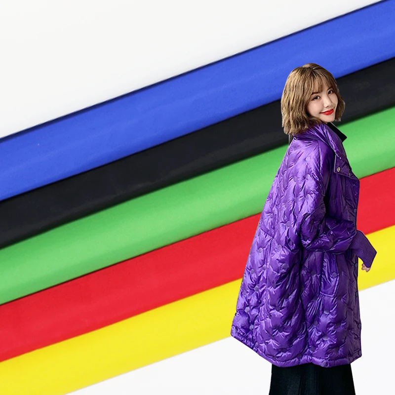 380T semi-gloss nylon spinning stock nylon fine recycled fabric sunscreen clothing outdoor nylon fabric wholesale