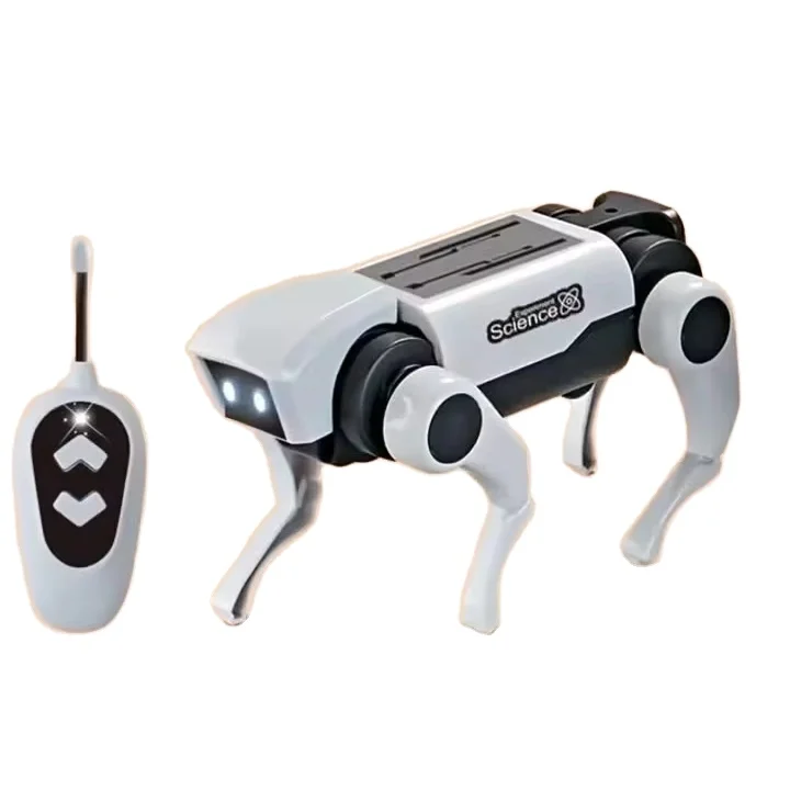 Solar toys Smart Dog Intelligent Robots Hot Selling Smart Robot Solar Electric Mechanical Dog Assembly Toys