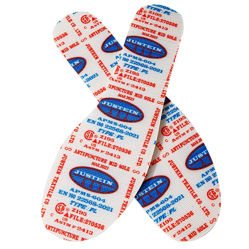 Anti puncture resistant insole fabric in accordance with Z195, ASTM F2413, EN 22568-4:2021 PL