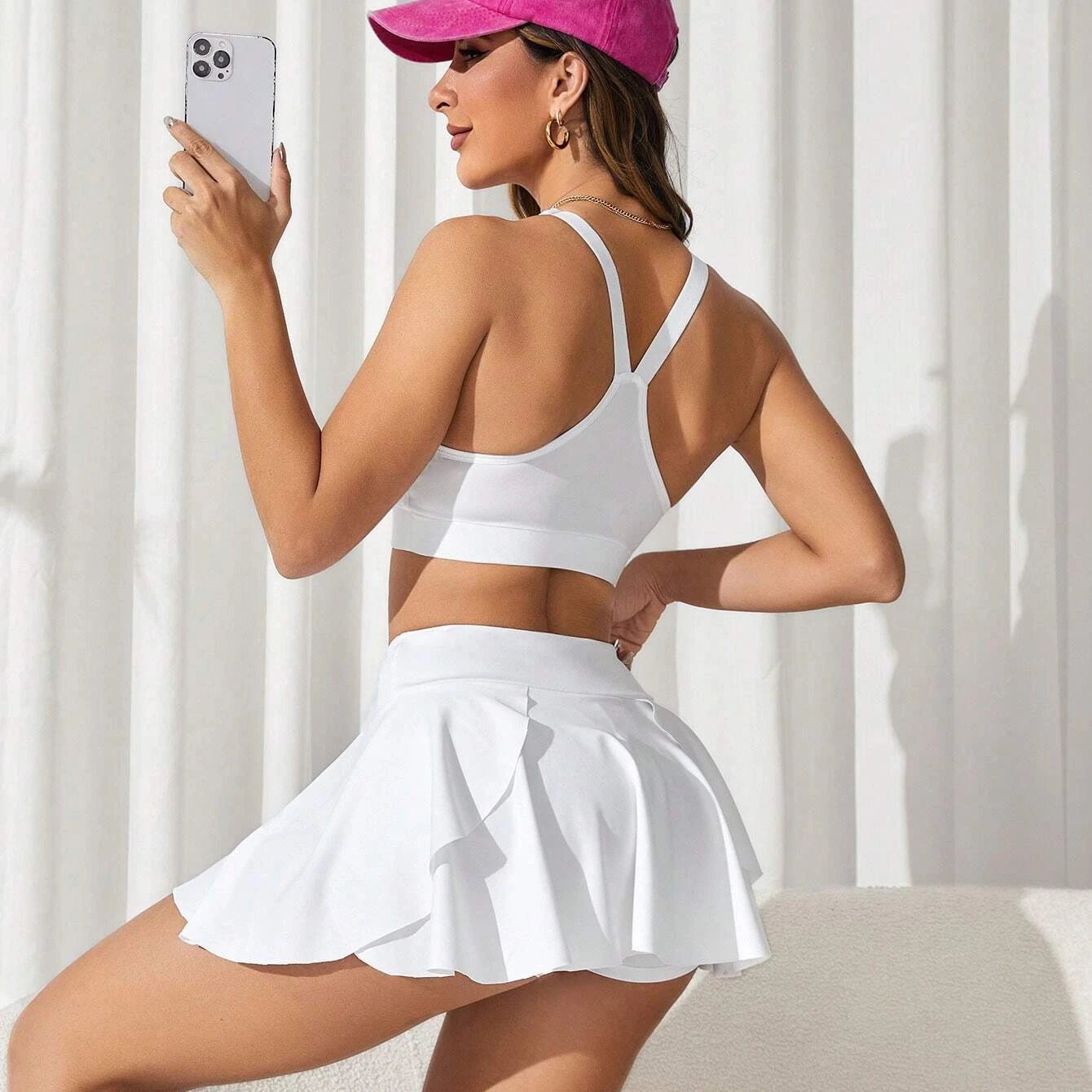 OEM Custom Heat Press logo High Quality Quick Dry Sport Tennis Wholesale for Women Fashion Tennis wear