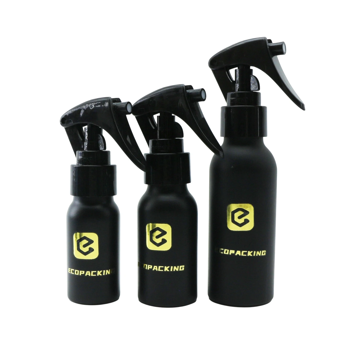 matte black 1oz 2oz 4oz 8oz 16oz metal aluminum cosmetics spray bottle for sale kitchen cleanser fine mist sprayer DDD888