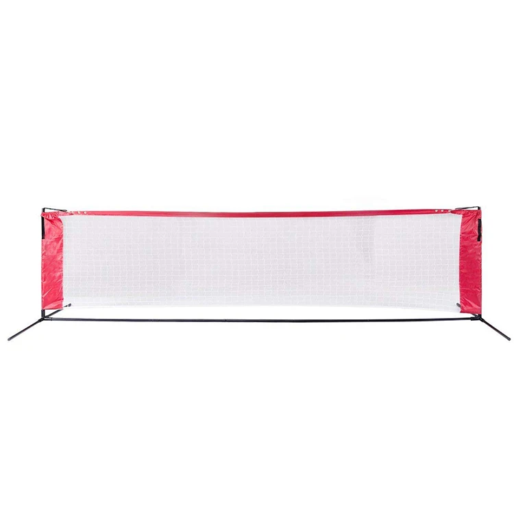 Low-cost high quality tennis PE braided knotted tennis net 12.8m*1.07m size 1.75'inch mesh PVC binding tennis net