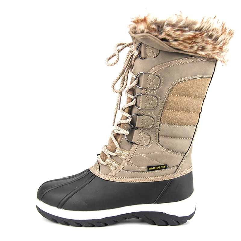 Женские утепленные сапоги с меховой подкладкой