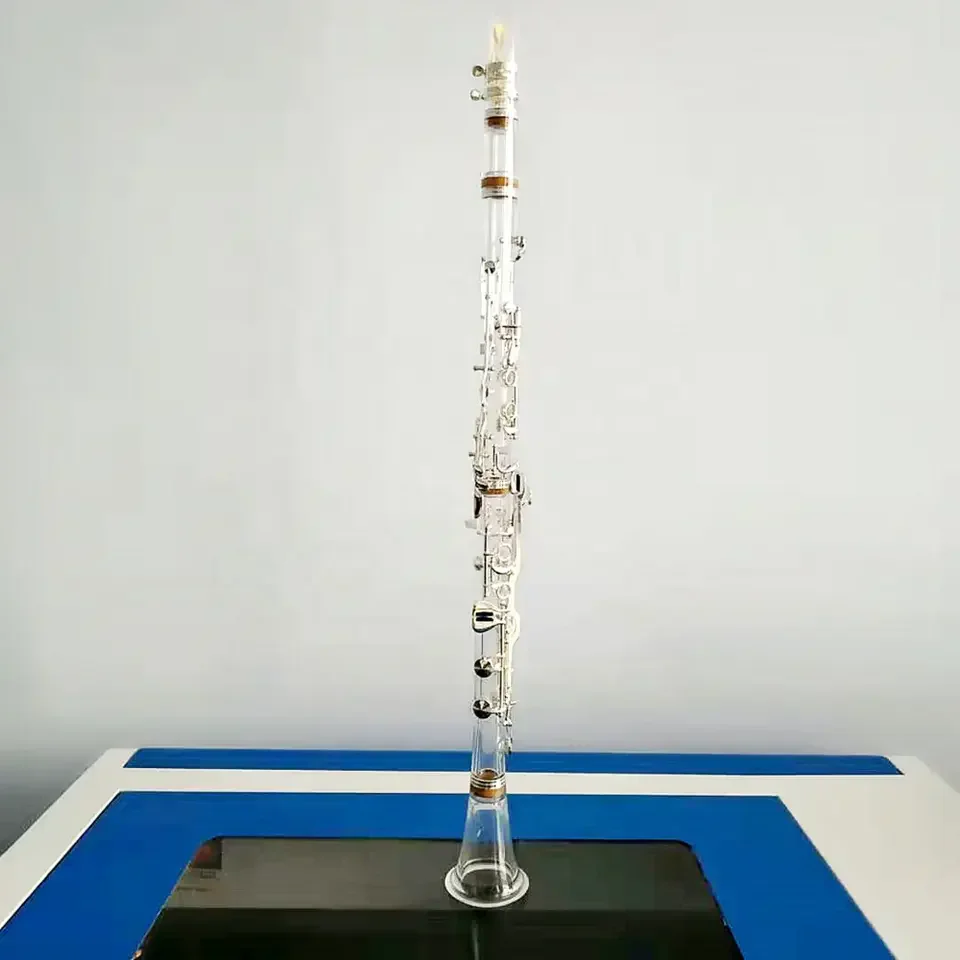 Turkish system G transparent clarinet silver plated 18keys  instrument