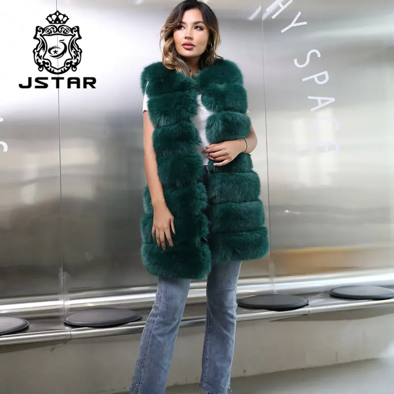 Plus size fluffy luxury faux fur vest for ladies winter women long faux fur vest 2022