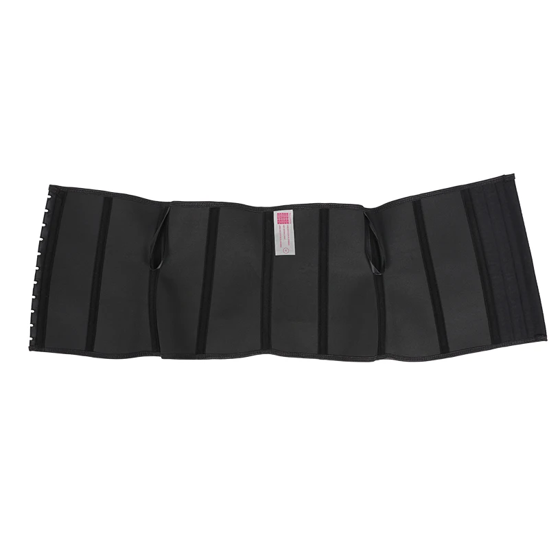 ATBUTY Customizable Elastic Belt 9 Steel Bone Three Breasted Body Shaper Leather Latex Waist Trainer Shaper Short Torso