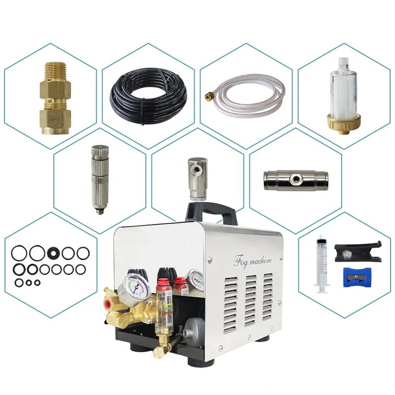 3L/min High Pressure Industrial Fog Machine High Mist Cooling Kit Mosquito Fog Machine
