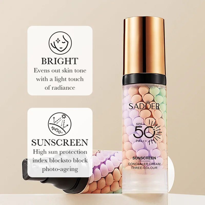 Free Sample Private label Natural UV protection best outdoor moisturizing bb suncream spf 50 sunblock for sensitive skin