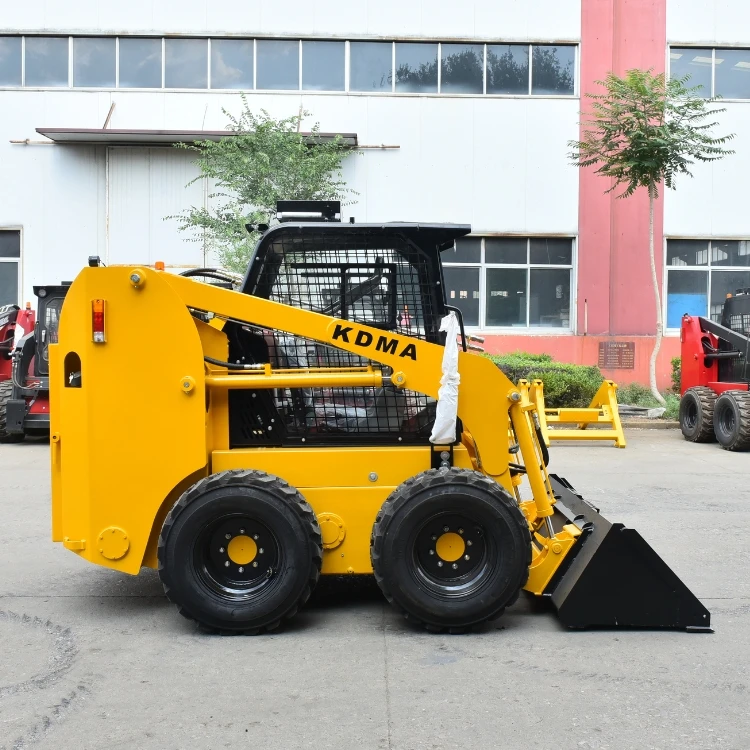 KDMA Skid Steer Loader With Backhoe Flail Mower Versatile for Landscaping Heavy Lifting Multi-Purpose Use
