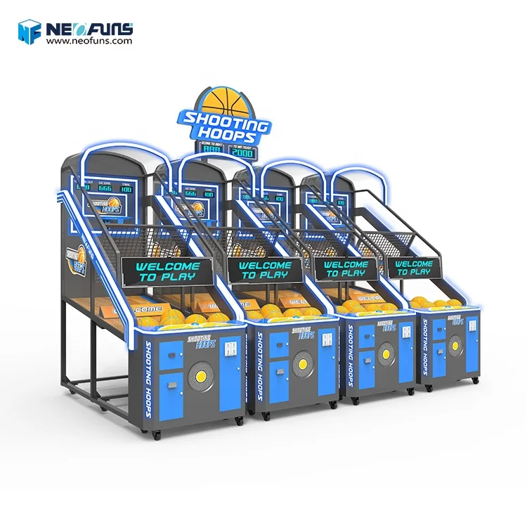 Neofuns Factory Price Coin Operated Street Basketball Arcade Game Shoot Basketball Shooting Machine