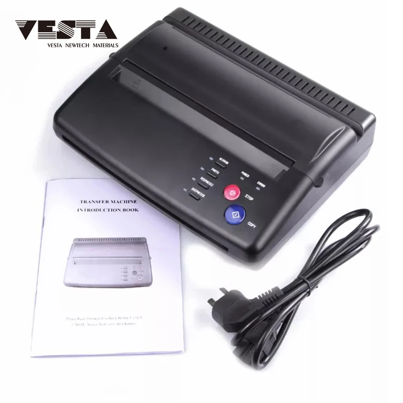 2022 Factory Thermal Stencil Tattoo Paper Transfer Machine Copier Printer Black