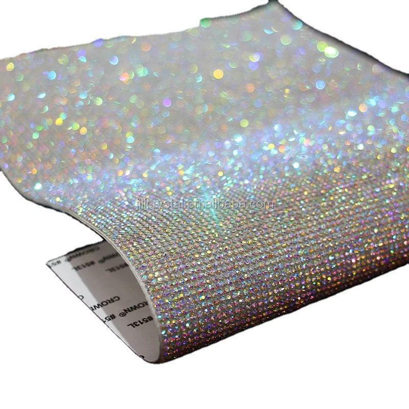 20*24cm Crystal AB Rhinestone Sheet Adhesive  Diamond Sticker Sheet For Clothing Shoes Craft Car decoration stickers