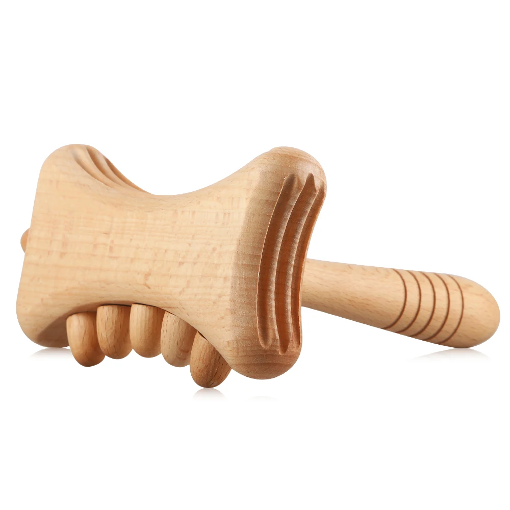 Lymphatic Drainage Tool Wooden Roller Maderotherapy Wood Wooden Therapy Massage Tools Set