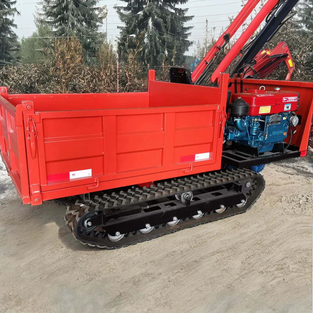 Manufacturers Sell a Variety of Models of Household Agricultural Simple and Flexible Operation of Small Dump Truck Crawlers