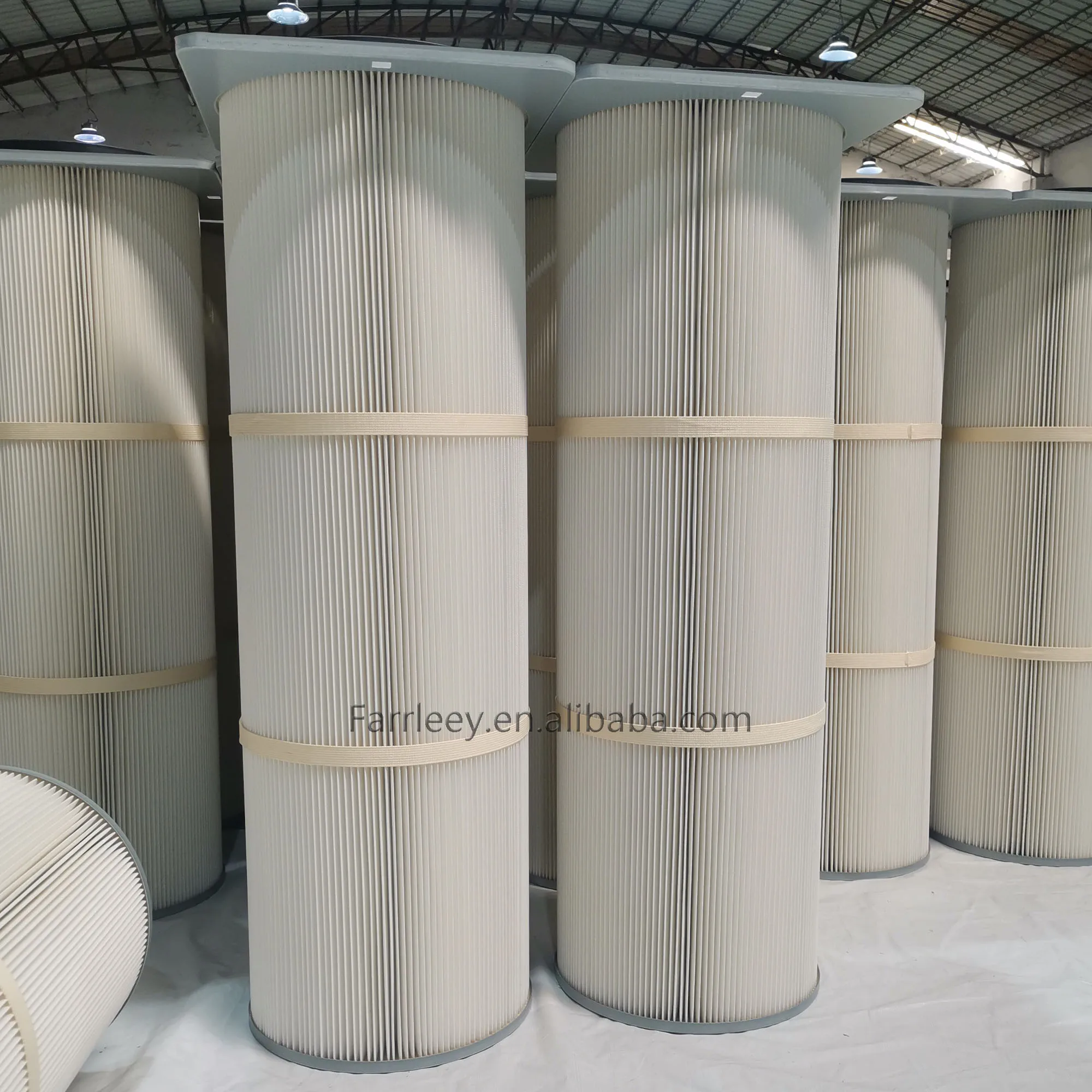 Size 406*362*600mm Square Top  Anti-static Polyester Filter Cartridge