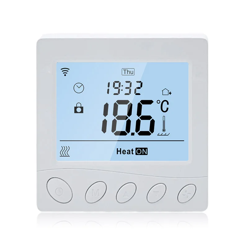 floor heating large LCD 16A Programmable Smart WiFi Modbus Electric Heating Thermostat