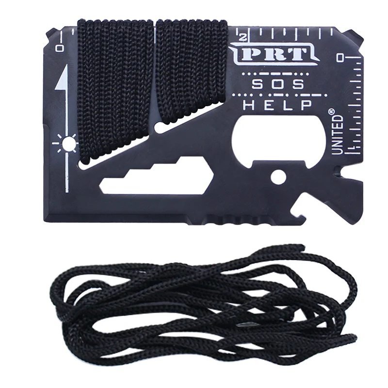 
11 in 1 Multitool Utility Key Wallet Stainless Steel Survival Pocket Tool Card 