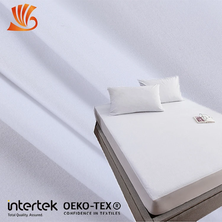 Bleached fabric per meter price cheap white wholesale bedsheet 100% polyester fabric rolls